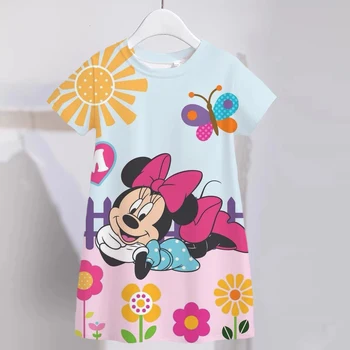 Kalėdų Mergaičių Mickey Minnie Mouse Princesė Dress Vaikai Kostiumas 3D Mickey Išgalvotas 2-8 Metų Gimtadienio Suknelė Vaikų Drabužių 2023