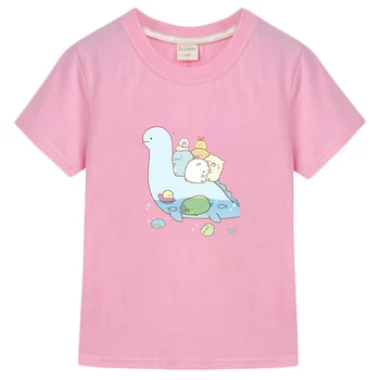 Kawaii Sumikko Gurashi Print T-shirt Vaikams 100% Medvilnės, Patogiai Aukštos Kokybės Tee-shirt Atsitiktinis Berniukų, Mergaičių Animacinių filmų Tees