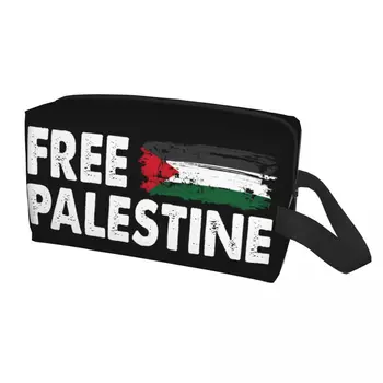Keliauti Nemokamai Gazos Ruožo Palestinos Vėliava, Arabų, Tualetinių Reikmenų Krepšys Palestinos Vėliavos Tėvynės Makiažas Kosmetikos Organizatorius Saugojimo Dopp Rinkinio Dėžutė