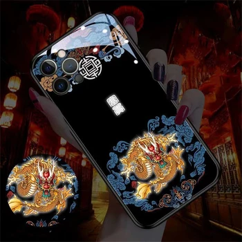 Kinijos Klasikinis Grūdintas Stiklas Blizgučiai Padengti LED Šviesos Iki Žėrintis Šviesos Telefono dėklas Skirtas iPhone 14 13 12 11 XS Pro Max Mini 6 7