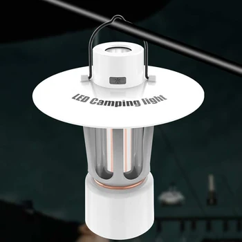 LED Palapinė Šviesos 320LM 5 Režimai XPE Atmosfera Šviesos Tipas-C USB Įkrovimo Vandeniui Kelionės Žygiai Automobilių Remontas Kempingas Lempa