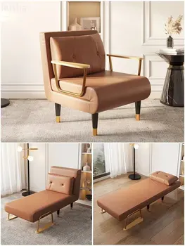 Lankstymo sofa-lova dvigubos paskirties vieno dvigubo maža sofa, kėdė plauko sofa-lova technologijos audinio, daugiafunkcinis baldai