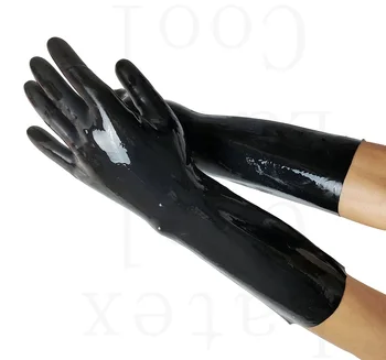 Latekso Schwarz 100% Kurze Nahtlose GlovesGummi Handschuhe dydis s-xl 0,4 mm, Guma Speciali kaina rankinis pritaikymas savo reikmėms