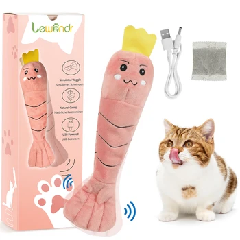 Lewondr flop ' e, Kačių Žaislas Realus Juda Krevečių Katė Žaislas su Katžolių USB Įkrovimo Automatinė Judančių Kačių Žaislas Mažiems Katė