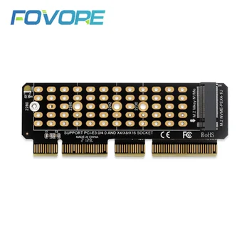 M Key M. 2 NVME AHCI SSD Su PCI-E ir PCI Express 4.0 16x x4 Adapteris Riser Card Konverteris XP941 SM951 PM951 A110 SSD
