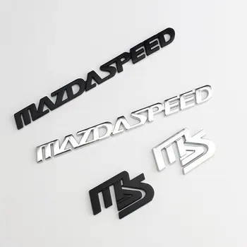MS MAZDASPEED originalus laiškas logotipas automobilio lipdukas, skirtas Mazda M3 M5 M6 Atzion Kesela priekinės grotelės, galinis pakeitimo priedai