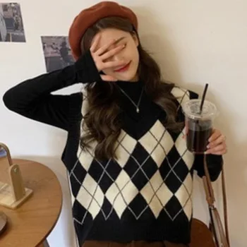 Mados Megztinis Rudenį, Žiemą Džemperis Moterims Korėjos Stiliaus Megztinis Ilgomis Rankovėmis Traukti Femme Megzti Moterų Liemenė Priežastinis Sueter Mujer