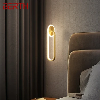 Miegamoji vieta Šiuolaikinės LED 3 Žalvario Spalvos Pakabukas Lempa Kūrybos Dekoratyvinis Kabinti Šviesos Namų Miegamasis