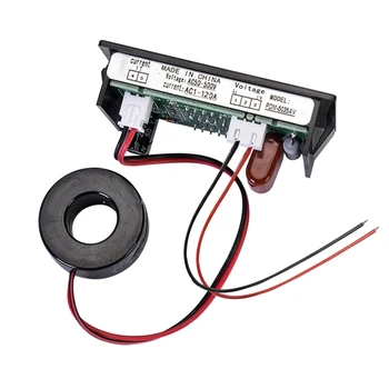 Mini Digital Voltmeter Ammeter AC50-500/0-600v LED Ekranas Voltų Įtampa Srovės Matuoklis Skydelis Amp Volt Gabaritas Lašas laivybos