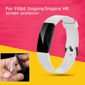 Minkštos TPU Ekrano apsaugos Fitbit Įkvėpti HR Apyrankę Ultra Plonas HD Apsaugine danga Filmas, Fitbit Įkvėpti Priedai