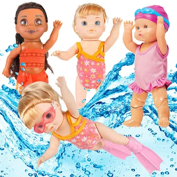 Modeliavimo Automatinė Plaukimo Protingas Elektros Lėlės Vaikams Maudyklų Vandens Žaislas Vandeniui Mielas Kūrybinės Vaikų Vasaros Žaislas