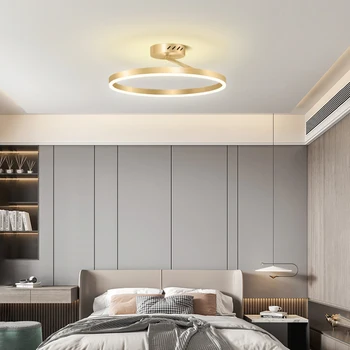 Modernus Minimalistinis Miegamasis LED Lubų Šviesos Ratas Lempa, Šiaurės, Šviesos, Prabangių Namų Dekoro Kambarį Tyrimas Miegamojo Lubų Lempos