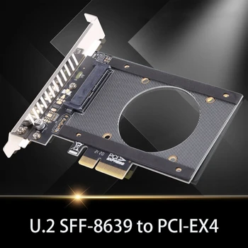 NAUJAS PH46 SFF-8639 į PCIE X4 Expansion Card PCIe X4 U. 2 Riser Card SFF 8639 PCI-E GEN3 SSD Konverteris Dropshipping