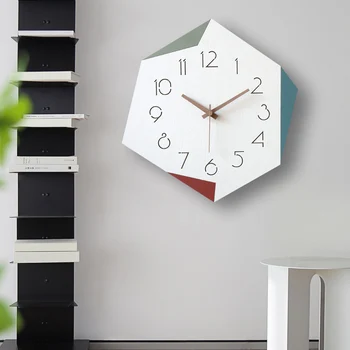 Namuose išjungti mados paprasta modernus laikrodis sieninis laikrodis kambarį kūrybos Šiaurės laikrodis sieninis kvarcinis laikrodis, 30X30CM