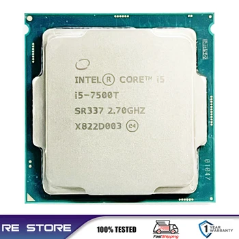 Naudojamas procesorius Intel Core i5-7500T i5 7500T 2.7 GHz Quad-Core Quad-Sriegis CPU Procesorius 6M 35W LGA 1151