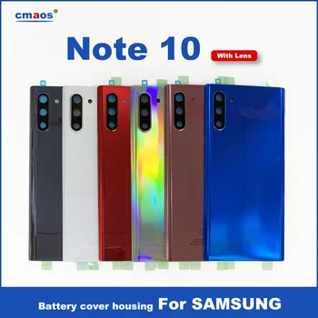Naujas Baterijas, galinis Dangtelis Skirtas Samsung Galaxy Note10 N970 SM-N970F Baterija, galinis Dangtelis Stiklo užpakalines Duris Su Kamera