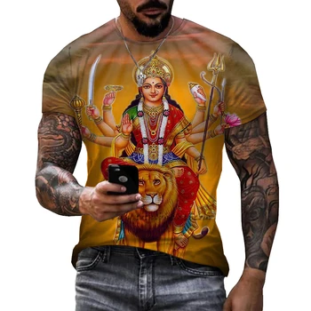 Naujas, Indų Viešpats Dievas Višnu 3D T-shirt Induizmas Šyva Spausdinti Streetwear Tikintysis Mitas Viršūnes Vyrai Moterys Mados Atsitiktinis Juokinga Marškinėlius
