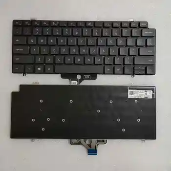 Naujas JAV anglų kalba DELL Latitude 7410 Backlight Black Notebook Laptop Klaviatūros