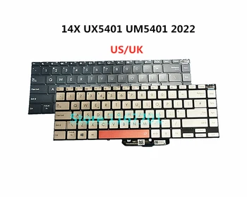Naujas Originalus Laptopo MUMS/UK foninio Apšvietimo Klaviatūra Asus ZenBook 14X OLED 2022 Apversti UX5401 UM5401 0KNB0-4603US00 0KN1-DJ3US12