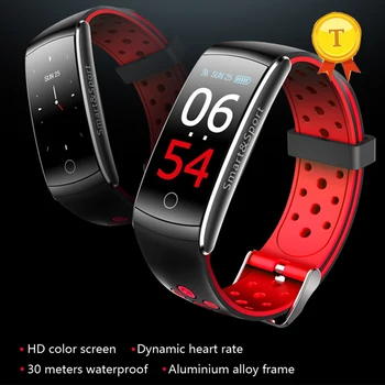 Naujas smart juosta HD spalvų ekrano 24 valandas dinaminis širdies ritmo monitoringo aliuminio lydinio fram skambinkite atsisakyti smart apyrankės apyrankės