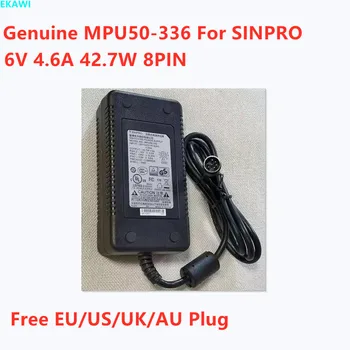 Originali MPU50-336 6 V 4.6 A 42.7 W 8PIN MPU50-336-3 AC Adapteris, Skirtas 4343R SINPRO Medicinos impulsinis Maitinimo šaltinis Įkroviklis
