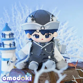 Originalus Anime Mėlyna Balta Arešto Kostiumas 20cm Lėlės Žaislas Kietas Drabužius, Aprangą, Kepurę Cosplay Rekvizitai Priedai