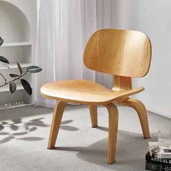 Paprastas Šuniukas Kėdė Skaityti Atlošas Kėdės Mažas Butas Šiuolaikinės Dizaineris Medžio masyvo Laisvalaikio Kėdė akcentas kėdė muebles sillas