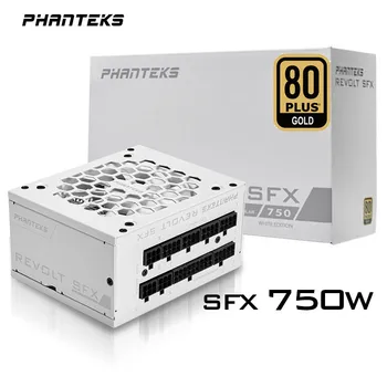 Phanteks Maištas SFX 750W 80PLUS Visiškai Modulinės Platinum Vardinė Efektyvumo Tylus Ventiliatorius Balta Maitinimo šaltinis