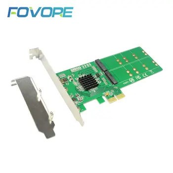 Quad Port M2 PCIE Adapteris SATA Bazės B Klavišą, PCIe X1 Marvell 88se9235 Lustas