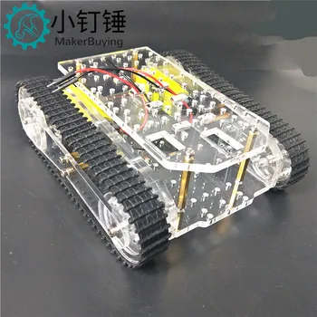R4 Bakas Robotas Važiuoklės Akrilas Skaidri Arduino Pažangiojo Automobilio SN4600