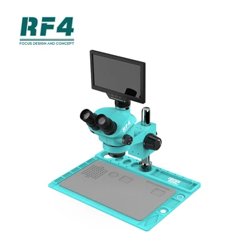RF4 RF7050TVD2-YS010W Trinokulinis Mikroskopu 7-50X Zoom Stereo su YS010W Stebėti Telefono Plokštę IC Žetonų Remontas