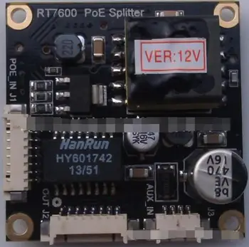 RT7600 12V 1A PoE splitter modulis Tinklo kamera su POE modulis