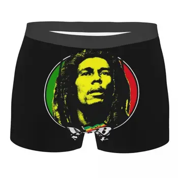 Reggae, Rock, Bob Marley trumpikes Vyrams 3D Atspausdintas Vyrų Apatiniai, Kelnaitės, Trumpikės Stretch Kelnės