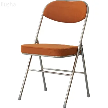 Retro Valgomojo Kėdės, Modernaus Minimalistinio Nostalgiškas Velvetas PU sulankstomoji Kėdė Vintage Senoviniai Atgal Kėdė Dropshipping kėdė