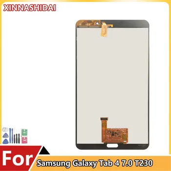 SAMSUNG Galaxy T230 T231 LCD Jutiklinis Ekranas skaitmeninis keitiklis, Skirtas Samsung Galaxy Tab 4 7.0 SM-T230 SM-T231 Planšetinio kompiuterio Ekrane