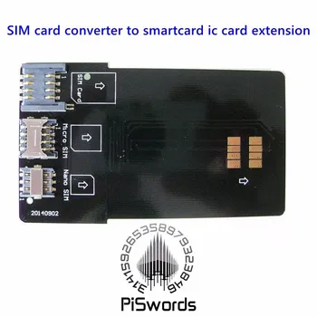 SIM Kortelės Converter Smartcard IC Kortelių Išplėtimas Standartinio Micro SIM Kortelę Ir Nano Sim Kortelės Adapteris, Adapteris Rinkinyje