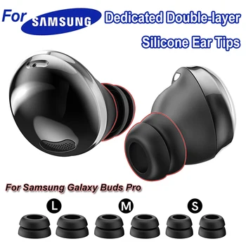 Samsung Galaxy Pumpurai Pro Eartips Silikono Atveju Pakeitimas Ausinių Patarimai Dvigubo Sluoksnio Triukšmo mažinimo Ausų Pagalvėlės Patarimų, Dangteliai, Dangtelis