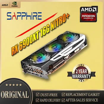 Sapphire Radeon RX6900XT 16G NITRO Specialios OC 7nm Triple Gerbėjai Grafika AMD Vaizdo Desktop PC Žaidimo Žemėlapį, Panaudota
