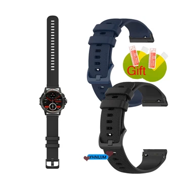 Silikono Dirželis Zeblaze Arų 3 Smart žiūrėti Sporto Watch Band Apyrankę Screen Protector Filmas