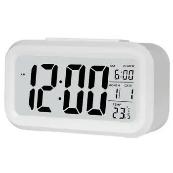 Skaitmeninis Laikrodis Led Laikrodis Smart Šviesos Kontrolės Tylus Radijo Kambario Įranga, Šviesos Jautriems Žmonėms Sunkiųjų Pabėgiai Vaikams