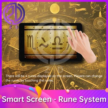 Smart Screen Runų Sistema Realiame Gyvenime Pabėgti Kambarys reguliuoti 4 runos teisingas atrakinti ZD pabėgti žaidimas prop