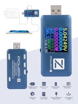 Super POWER-Z PD Įkroviklis USB Įkrovimo Sukelti Įkroviklis Voltmeter Ammeter Tipas-C USB Masalui Prietaisas