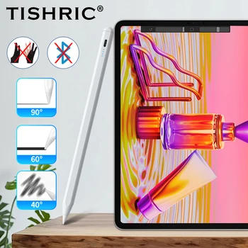 TISHRIC Stylus Pen For Apple Pieštuku Palieskite Pen iPad 2018-2022 Oro 4 5 Pro 11 12.9 Mini 6 Priedai Touch 