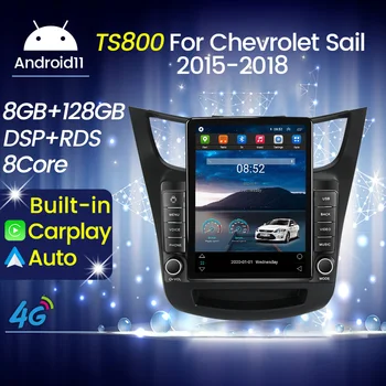 Tesla Ekrano Automobilio Radijo Multimedijos grotuvo GMC Yukon 3 GMT 900 Chevrolet Sail 2015 - 2018 GPS Navigacijos Carplay AUTO WIFI