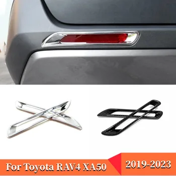 Toyota RAV4 XA50 2019 2020 2021 2022 2023 RAV 4 Hibridinių ABS Automobilio Galinis Rūko Žibintas Lempos Dangtelio Apdaila Bamperio Atšvaito Priedai