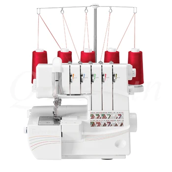 Trijų adatų keturių siūlų buitinės siuvimo mašinos pramoninės siuvimo mašinos 105W 1300 aps / min 14T968DC