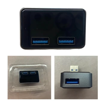 USB HUB Docking Station Adapterio Kištuką Priedai Greitas Įkroviklis Extender Teala Modelis 3 Modelis Y Transporto priemonės Konsolė USB Hub