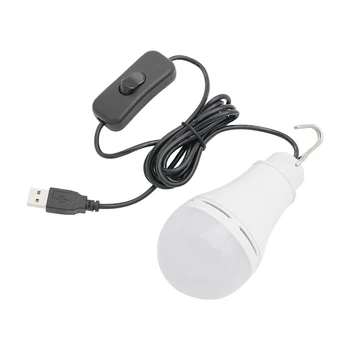 USB LED Lempos Lemputė Nešiojamų Pagalbos Naktį Šviesos Šalta Balta Įjungti/išjungti Lauko Pėsčiųjų, Kempingas, Žvejyba, Kelionės ir kt.
