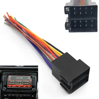 Universalus Maitinimo Adapteris Automobilinis Vyrų ISO Jungtis Plug Radijo Laidą Pajungimo Kabelis Antenos Radijo ryšio Adapteris, skirtas Pajungti Auto Automobilis Stereo