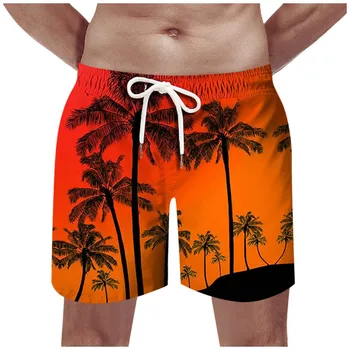 VYRIŠKI Spausdinti Šortai Naujas Havajų Paplūdimio Mados Kvėpuojantis Atsitiktinis Kelnės, VYRIŠKI Šortai шорты мужские Pantalones Cortos De Hombre